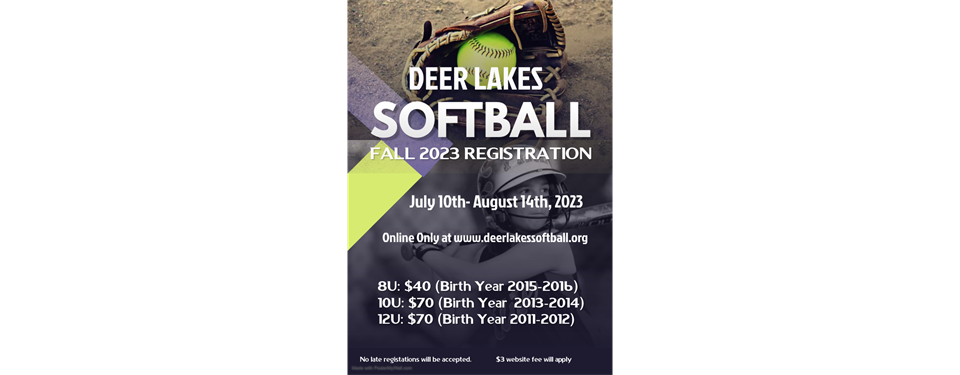 Fall Ball Registration is OPEN!