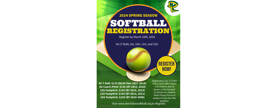 Spring 2024 Registration is now OPEN!